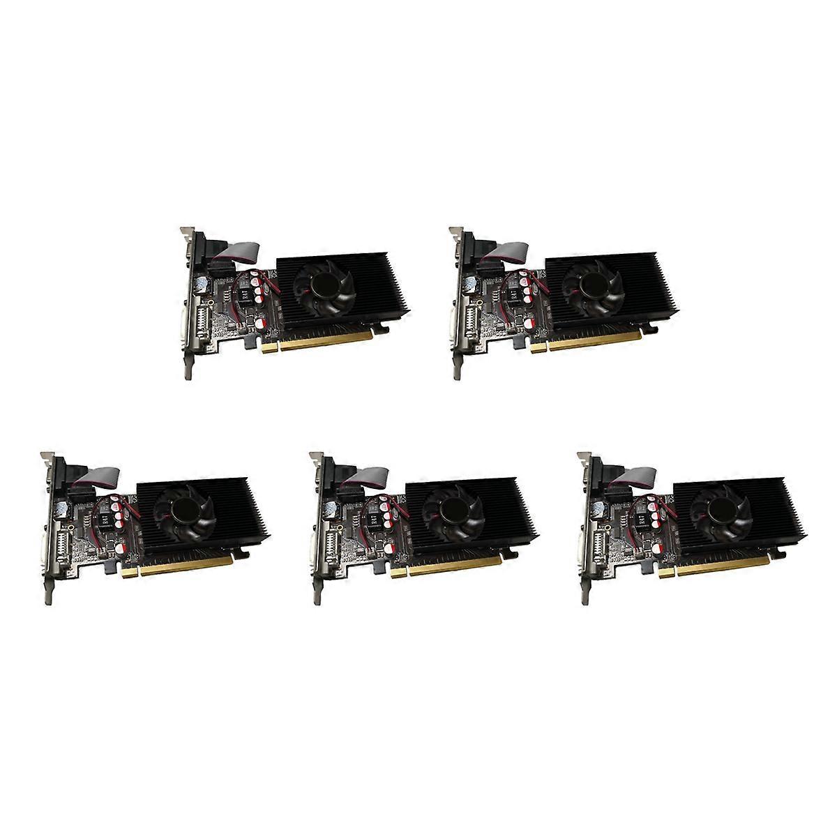 5X GT210 1GB DDR2 64Bit Graphics Card PCIE 2.0 GPU -Compatible DVI VGA Desktop Video Card