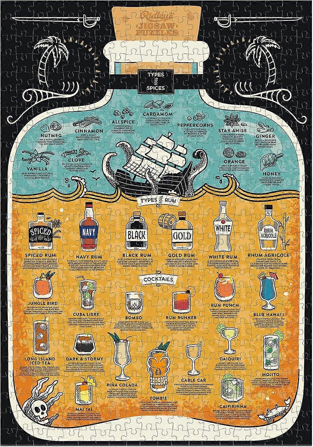 Ridley's Rum Lover's Jigsaw Puzzle (500 Pieces)
