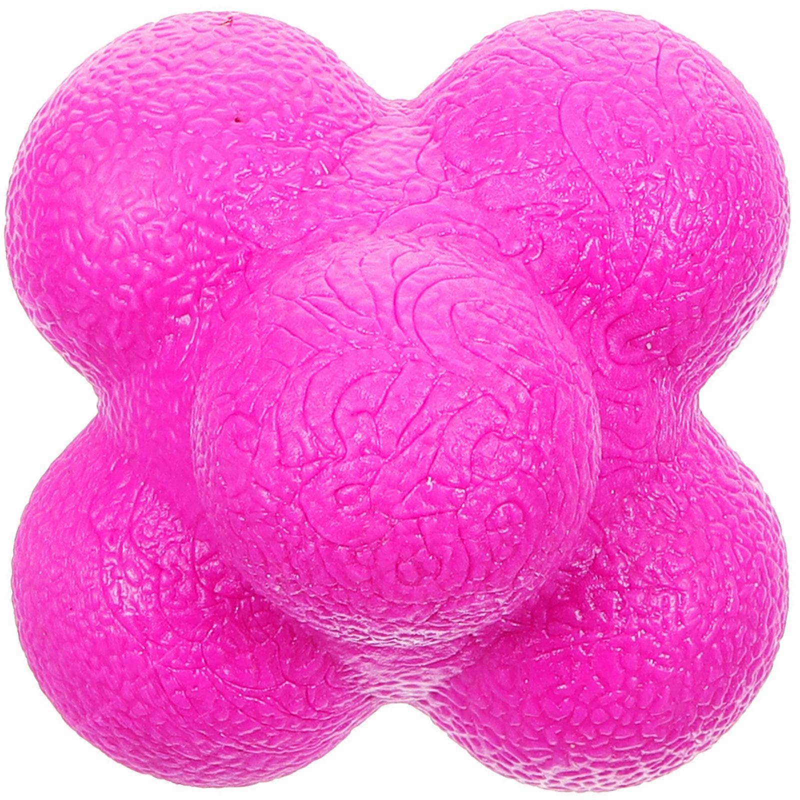 Fitness Reaction Balls Hexagonal Training Ball Hand-Eye Coordination Improvement For Sports Enthusiasts Purple 2.75X2.75X2.75IN 1Set
