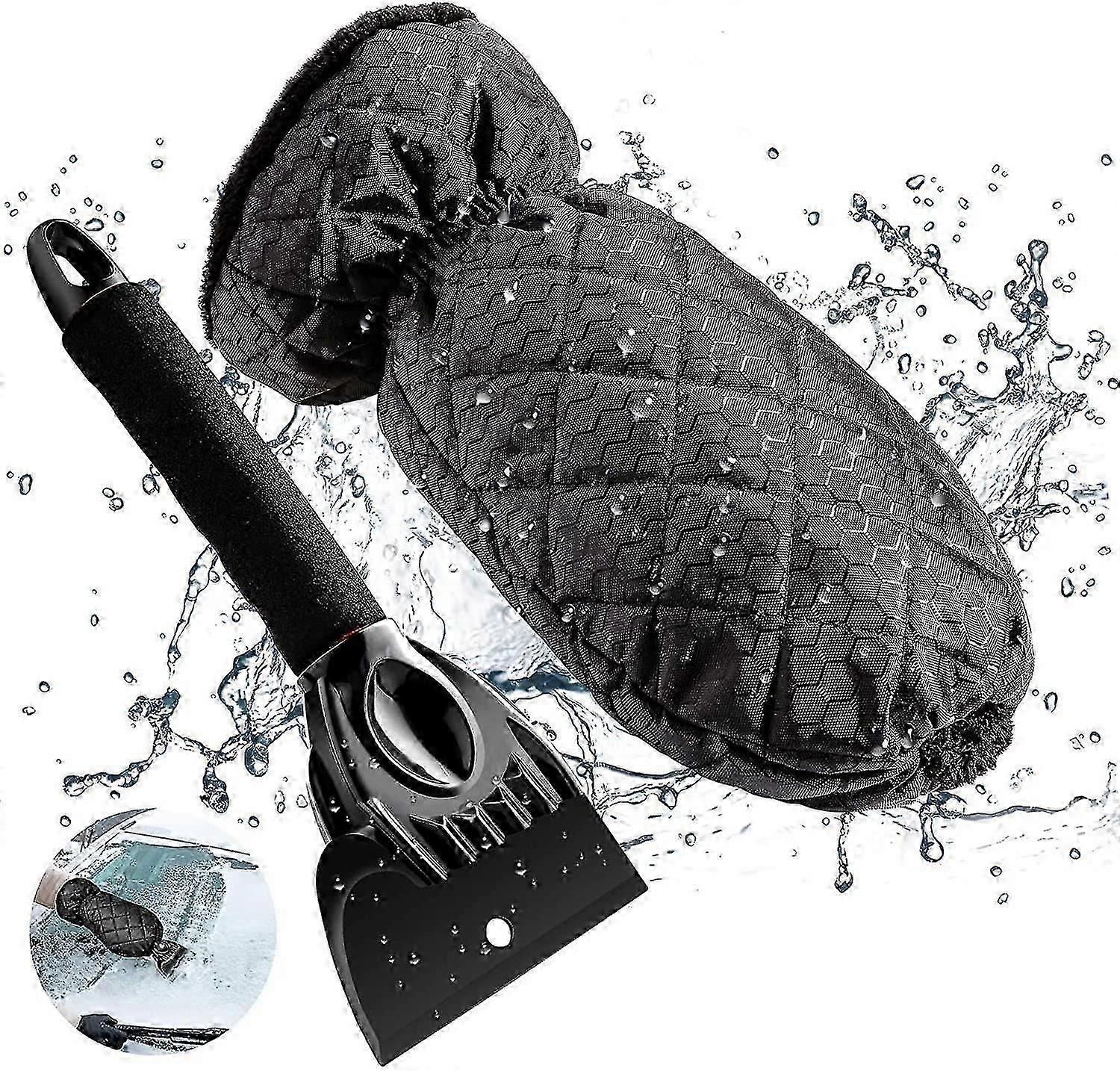 Ice Scraper With Glove, Car Windshield Scraper, Ice Scraper Snow Shovel Snow Plow For Car Window Windshield Removal Tool Winter Emergency Tool