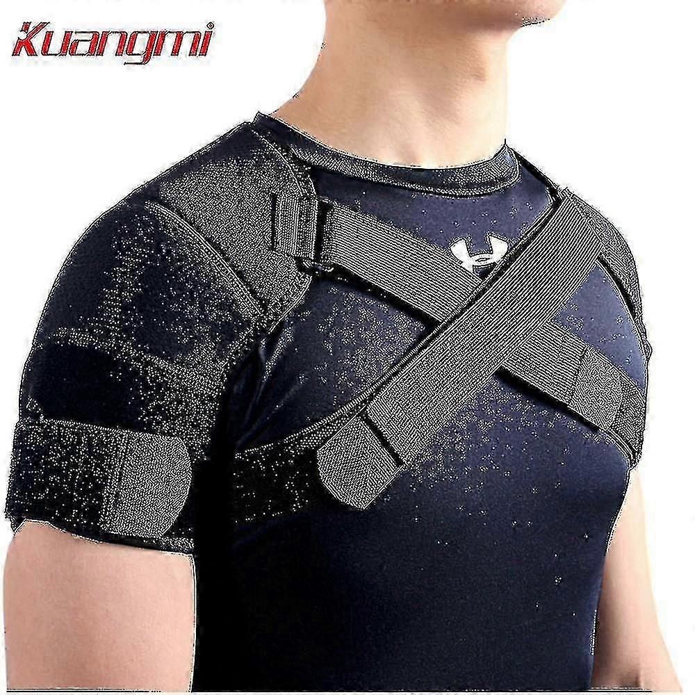k-foam Double Shoulder Brace Adjustable Sports Shoulder Support Belt Back Pain Relief Double Bandage Cross Compression