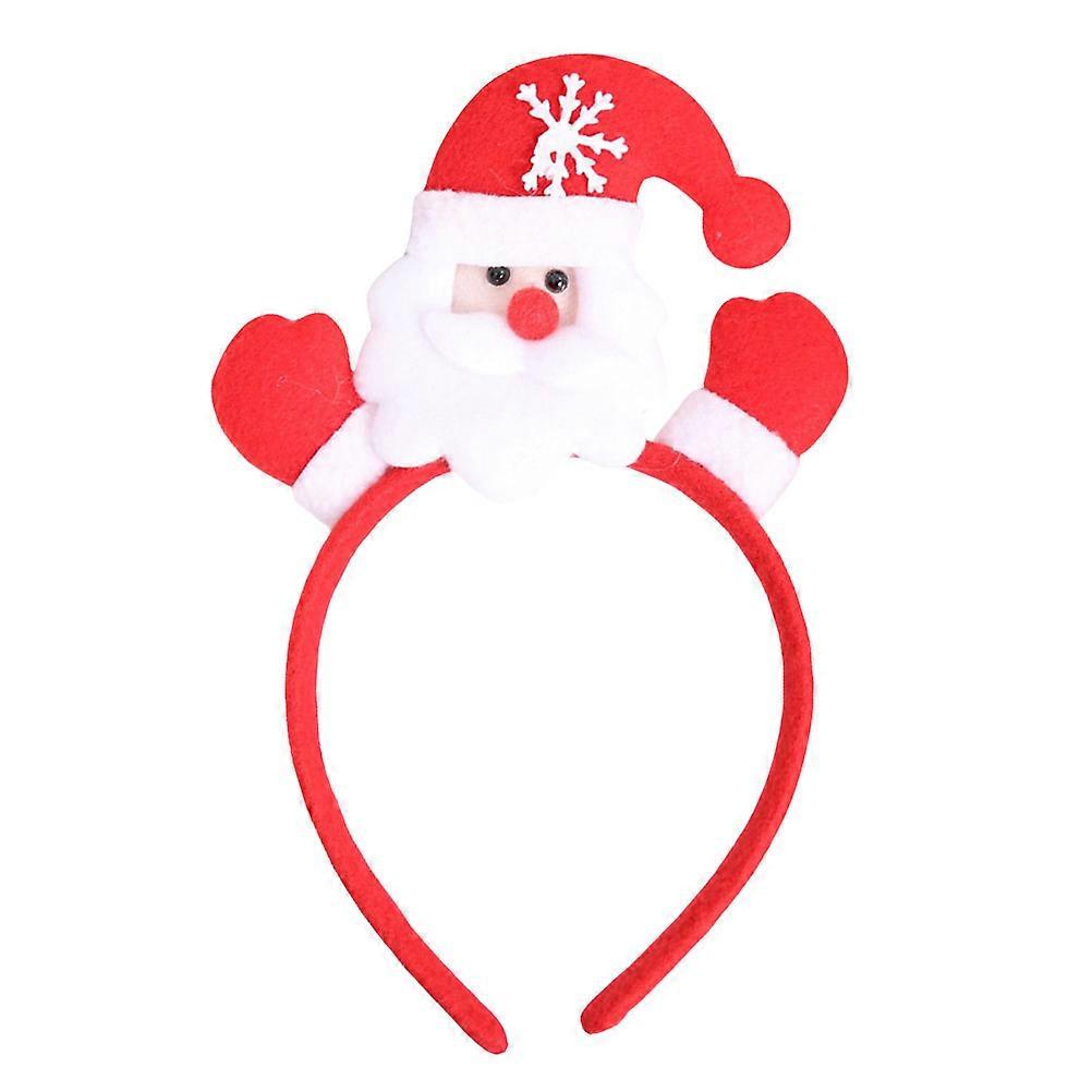 Reindeer Headbands Christmas Design Headband Glow in the Dark Red Circular Comfortable to Wear 1Set