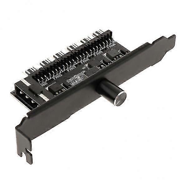 10x4-Pin Power PCI Cooling Fan Speed Controller 6 Channels PC Case Fans Adapter