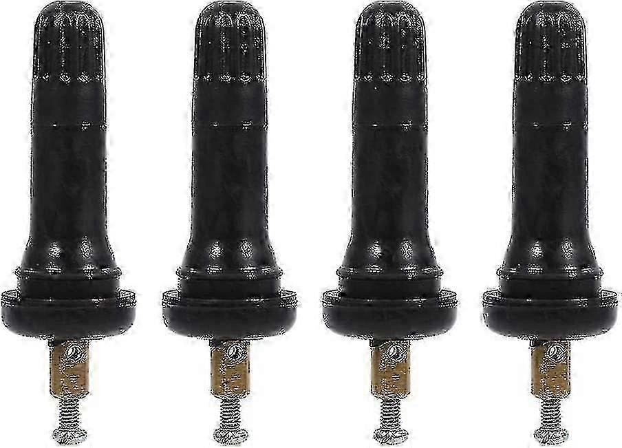 Tire Pressure Sensor Stem Car Tire Valve Monitoring Sensor Stem (black) (4pcs)