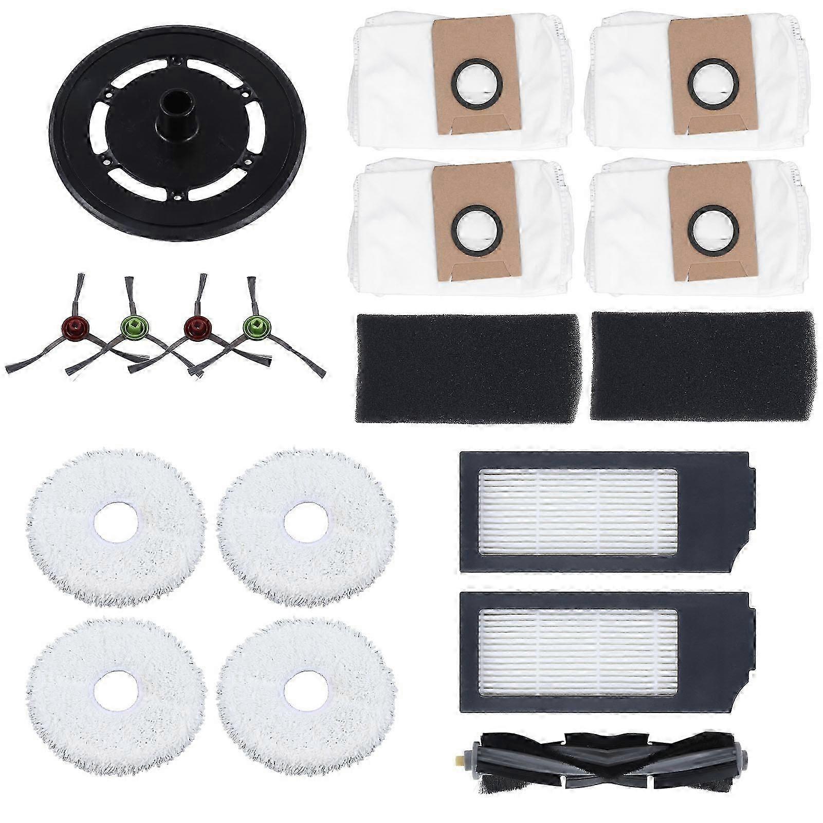 Sweeper Accessories Set Main Brush Side Brush Filter Rag Dust Bag Mopping Module Kit for X1 Omni Turbo
