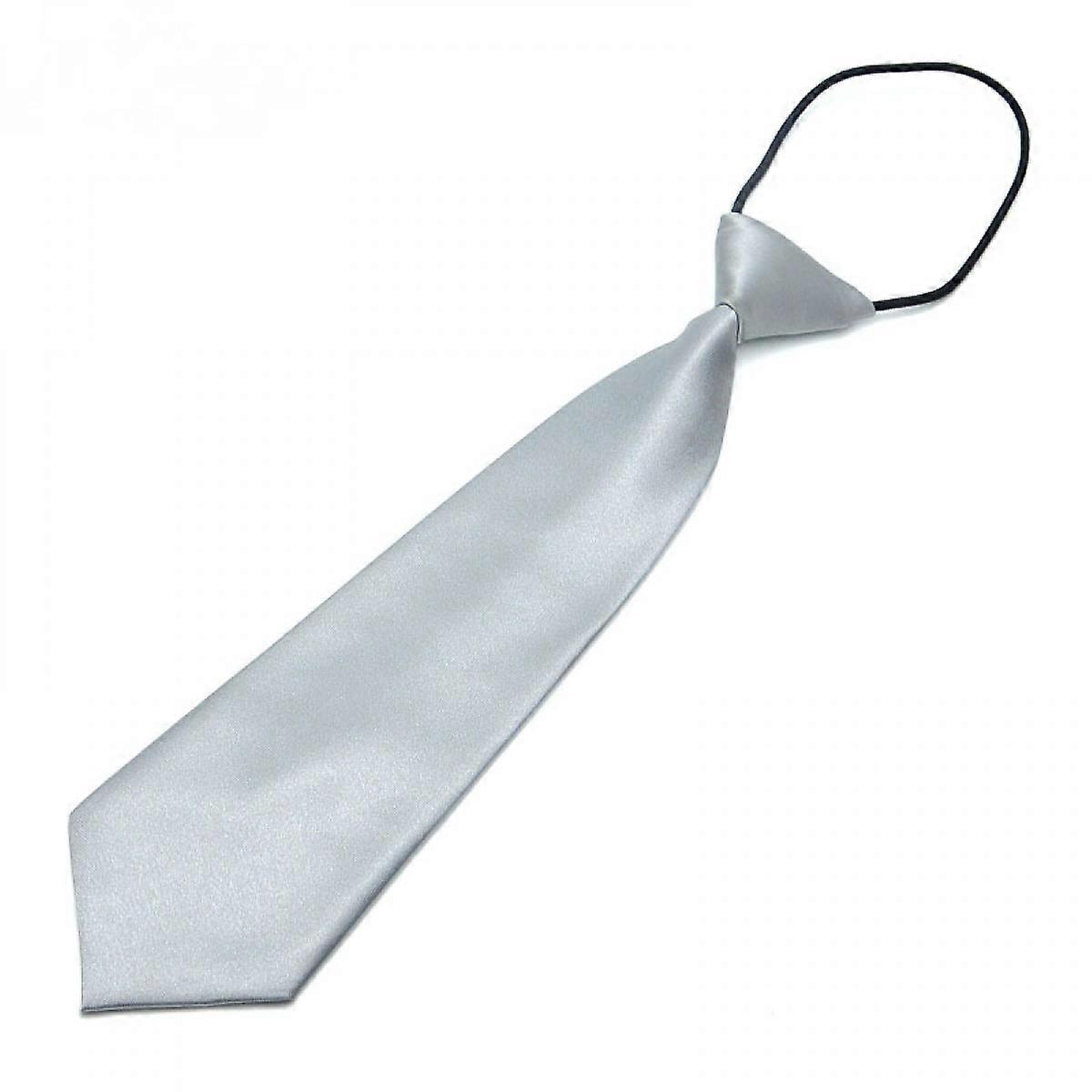 Children's Tie, Solid Color, Adjustable Zipper Tie