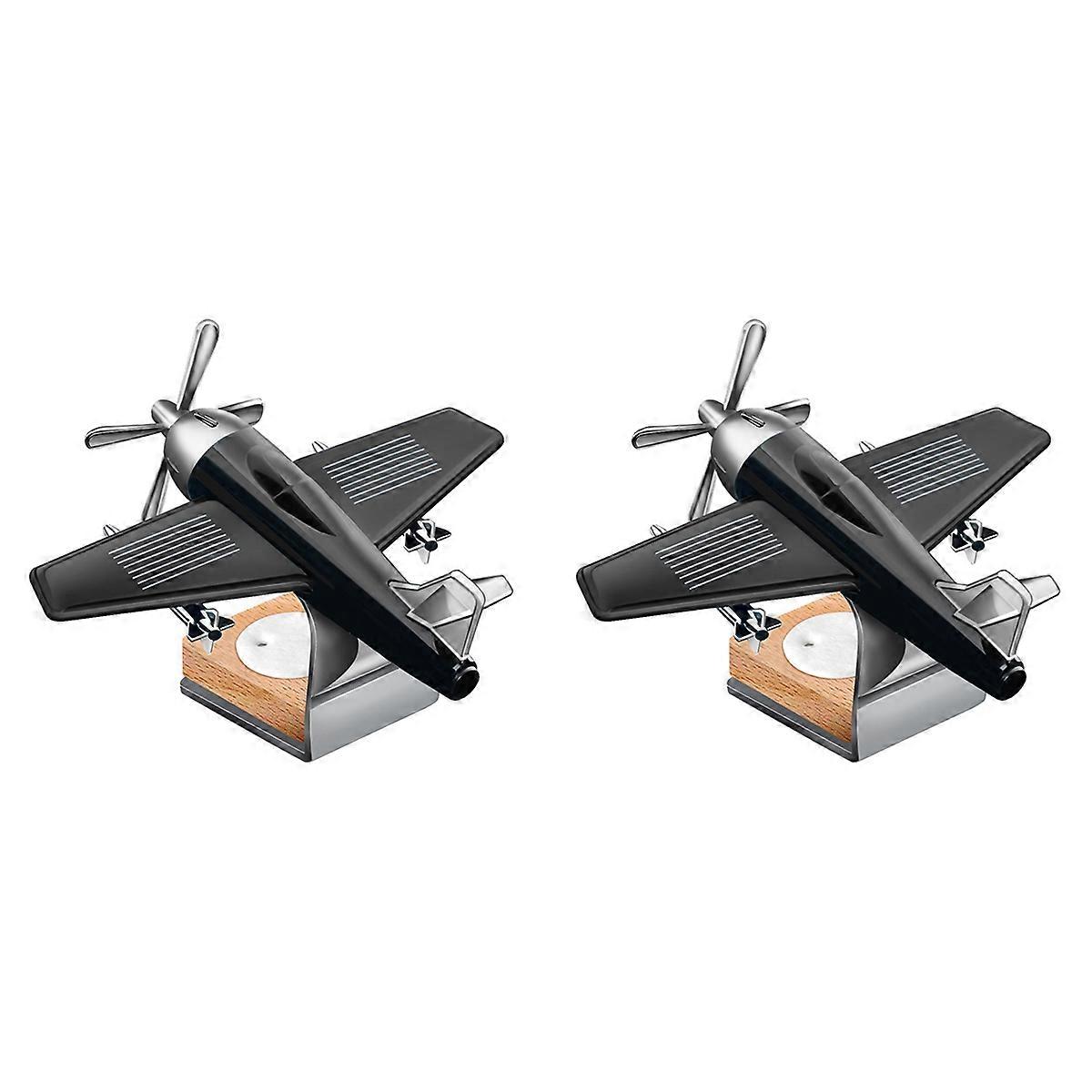 Solar Powered Rotating Aircraft Desktop Aircraft Decoration, A