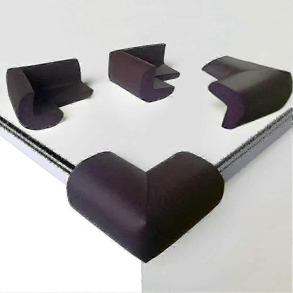 8 Pack-corner Protector Soft Foam Corner Protector, Shockproof Right Angle Baby Corner Protector, With Sticker(black)