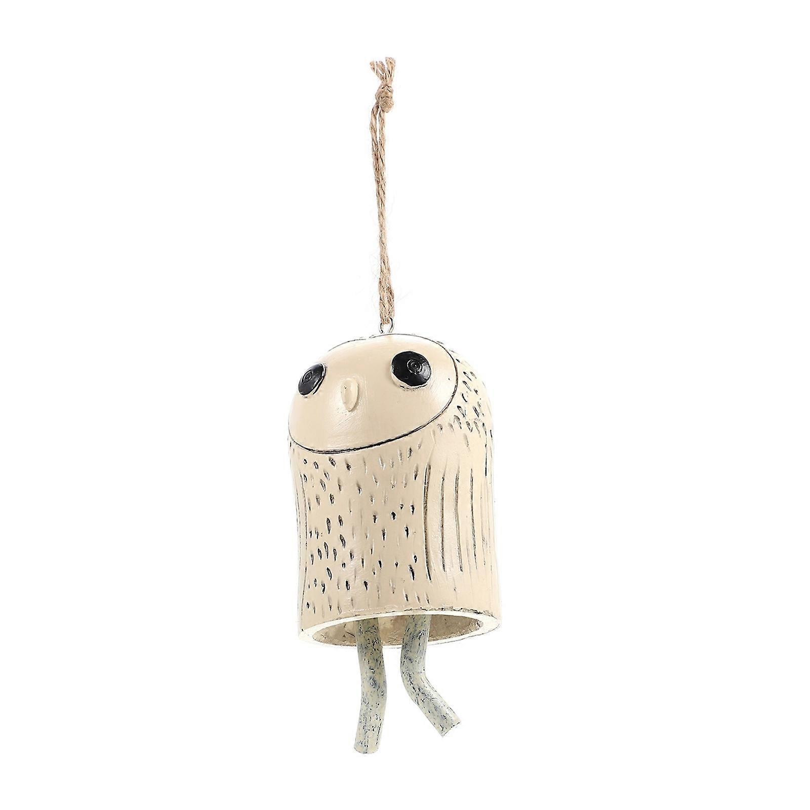 Animal Shape Wind Chime Pendant Durable Resin Owl Design for Home, Garden, Patio, Balcony and Indoor Decoration