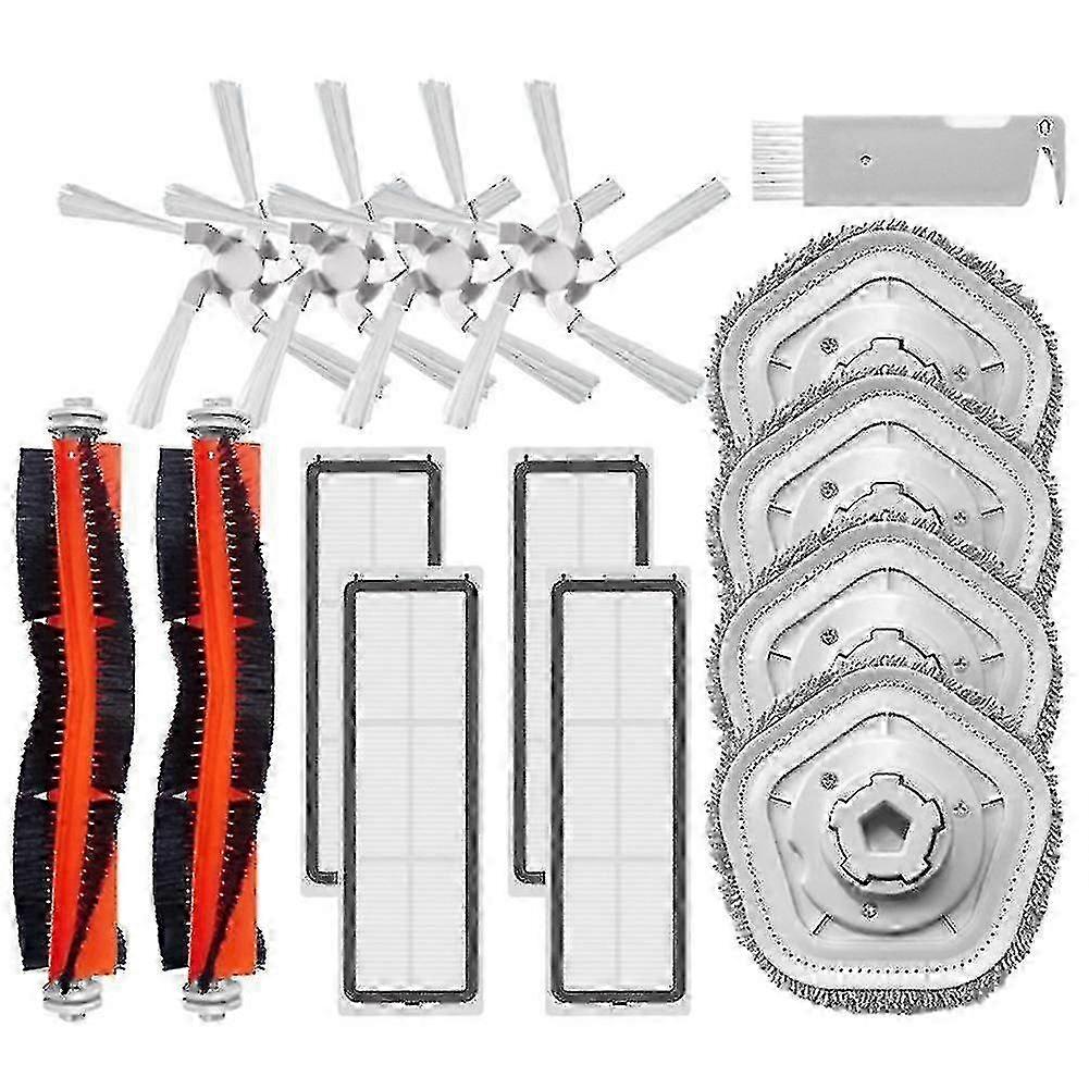 Vacuum Cleaner Parts Compatible with Certain Brands Including Hepa Filter, Main Brush, Mop Cloth and Side Brush for Models W10 and W10 Pro