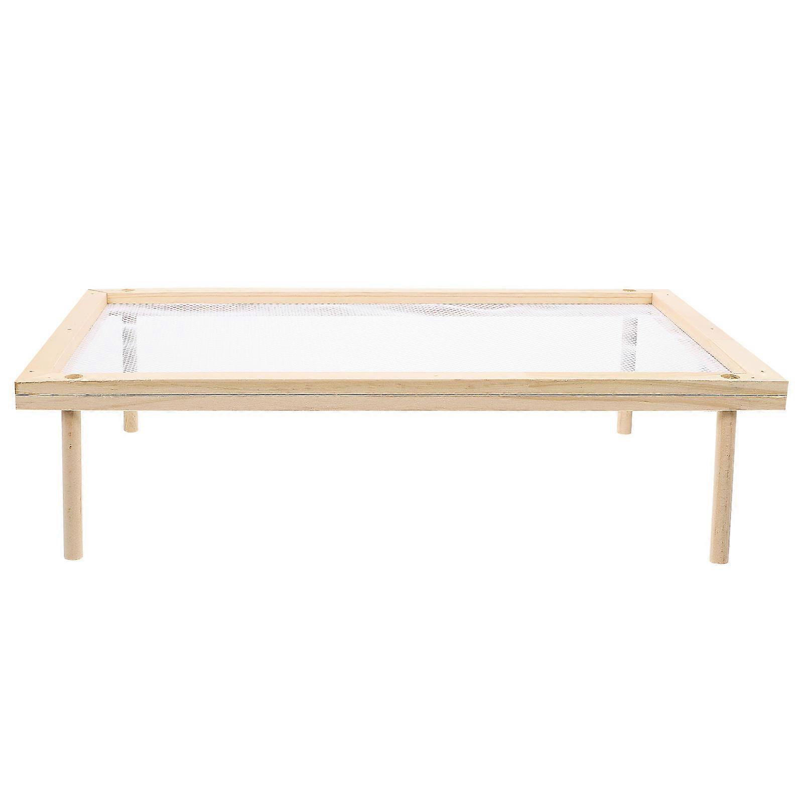 Food Grade Wood Pasta Drying Rack for Spaghetti, Vegetables, and Fruit – Compact, Space Saving, Easy to Disassemble Kitchen Storage Solution for