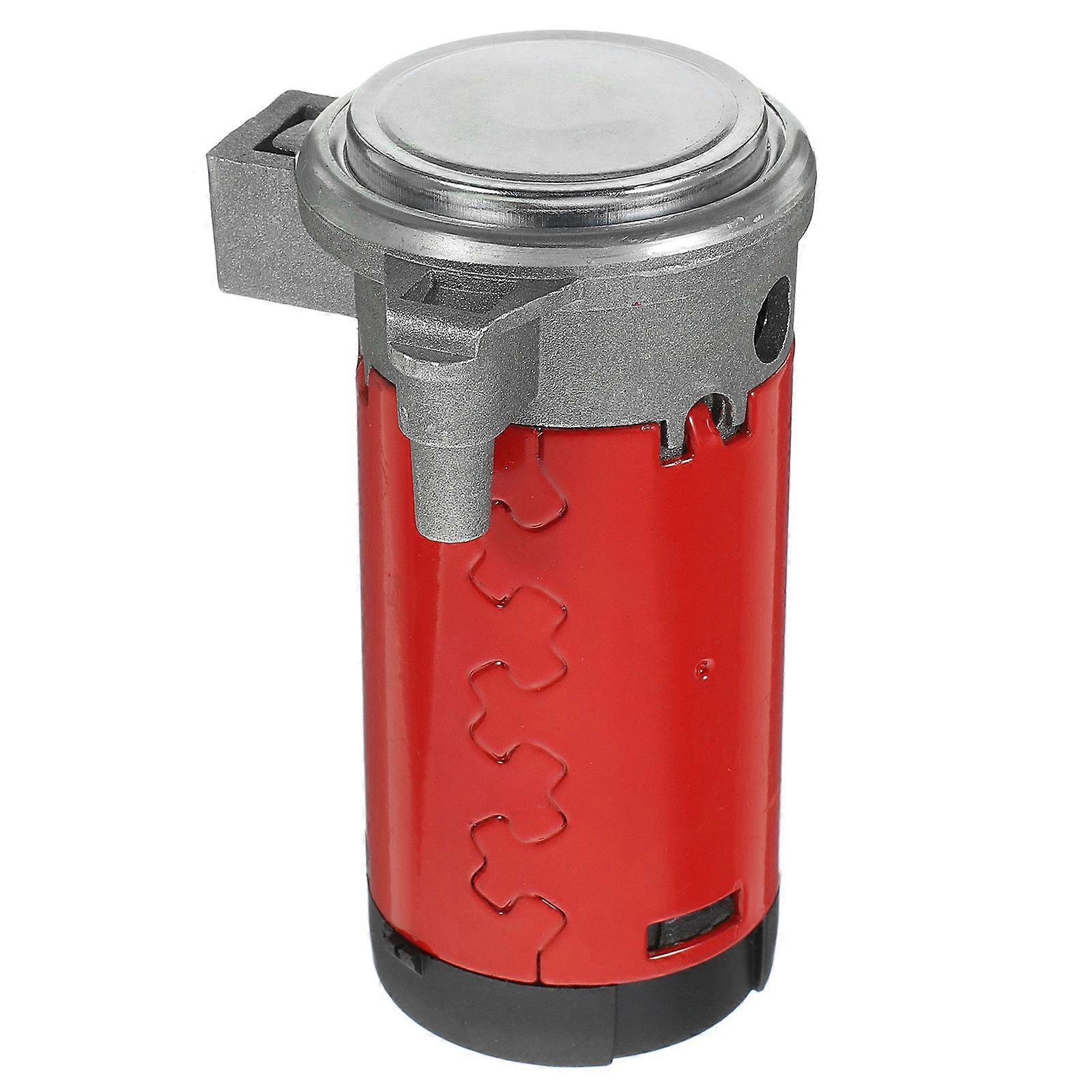 Car Motorcycle Air Horn Compressor Pump Red 1Pcs