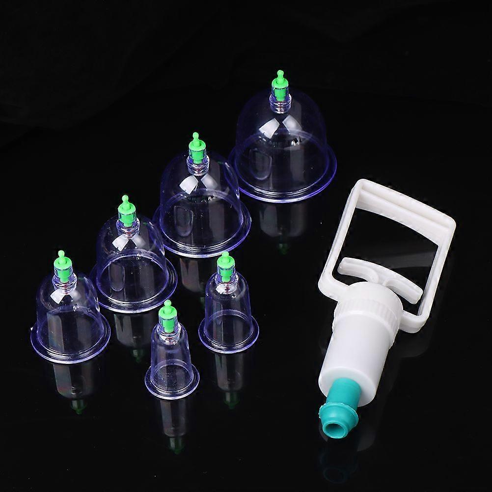 6個/セット 中国医療用真空カッピングモニター 真空マッサージ マッサージセラピー