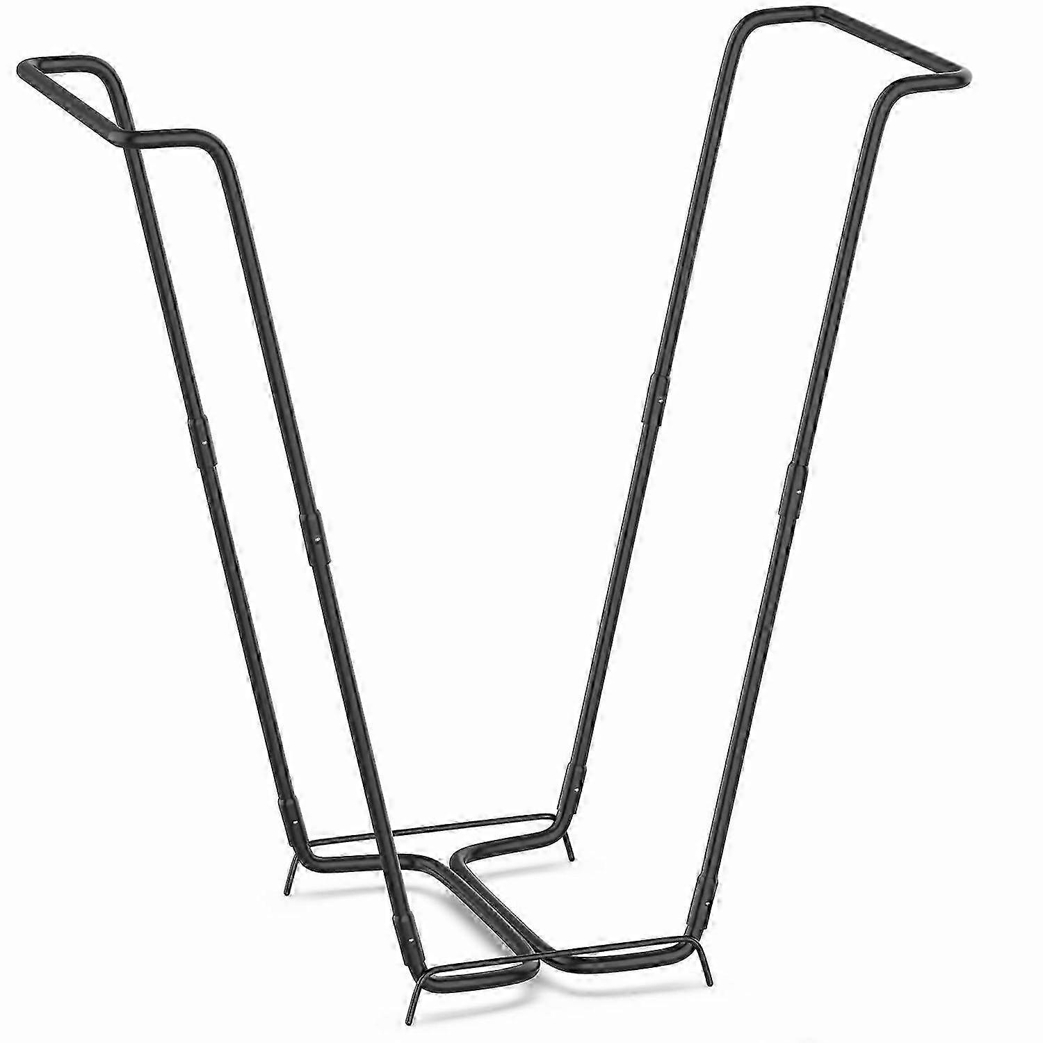 Large Capacity Metal Garden Trash Bag Holder - Multifunctional Leaf Bag Stand for Camping and Yard