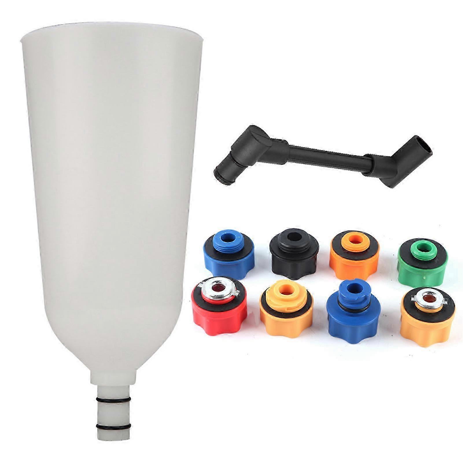 10Pcs Engine Oil Funnel Adapter Filling Set with Swivel Offset Extension Tube for Vehicles
