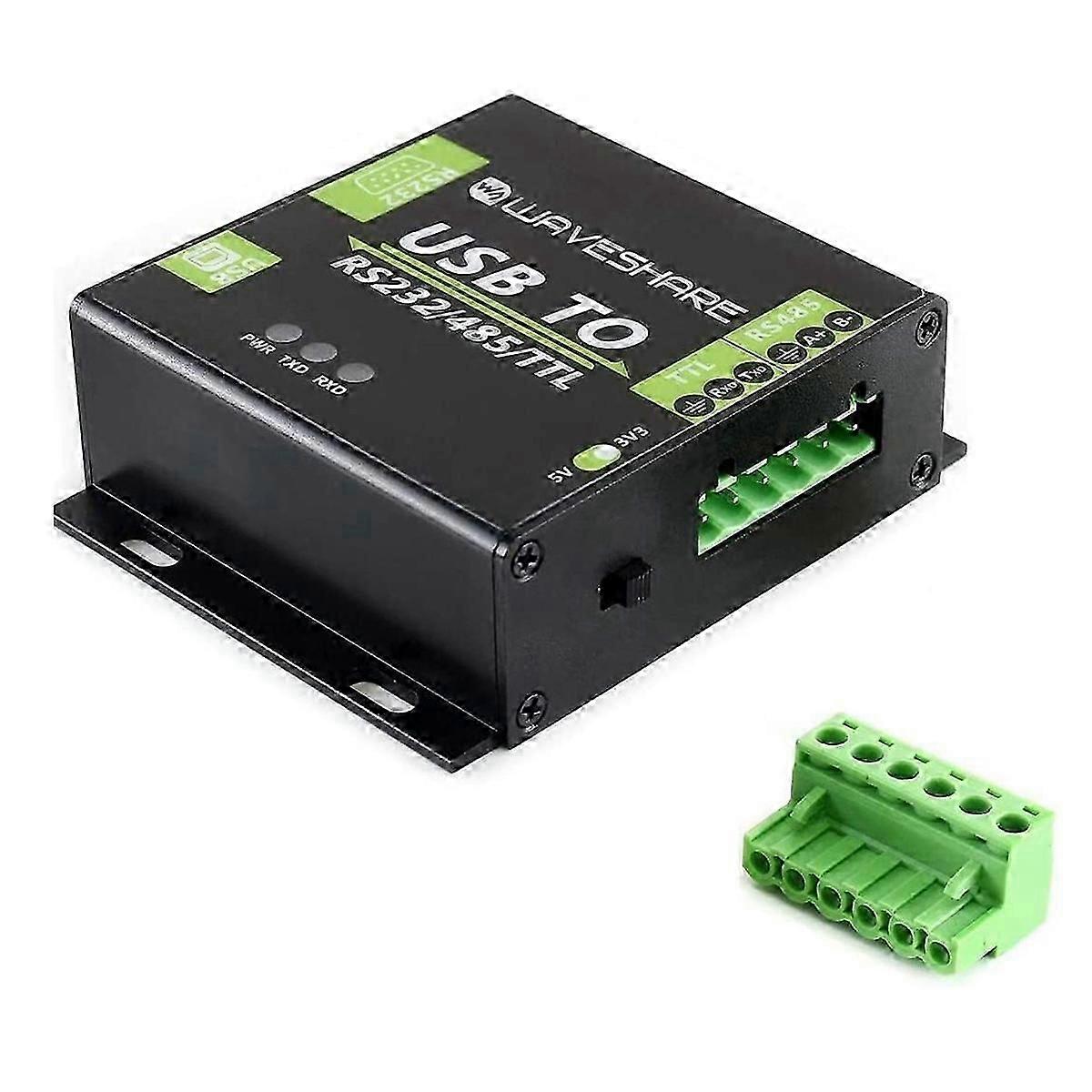 Industrial USB TO RS232/RS485/TTL Isolated Converter with FT232RL Embedded Protection Circuits TVS