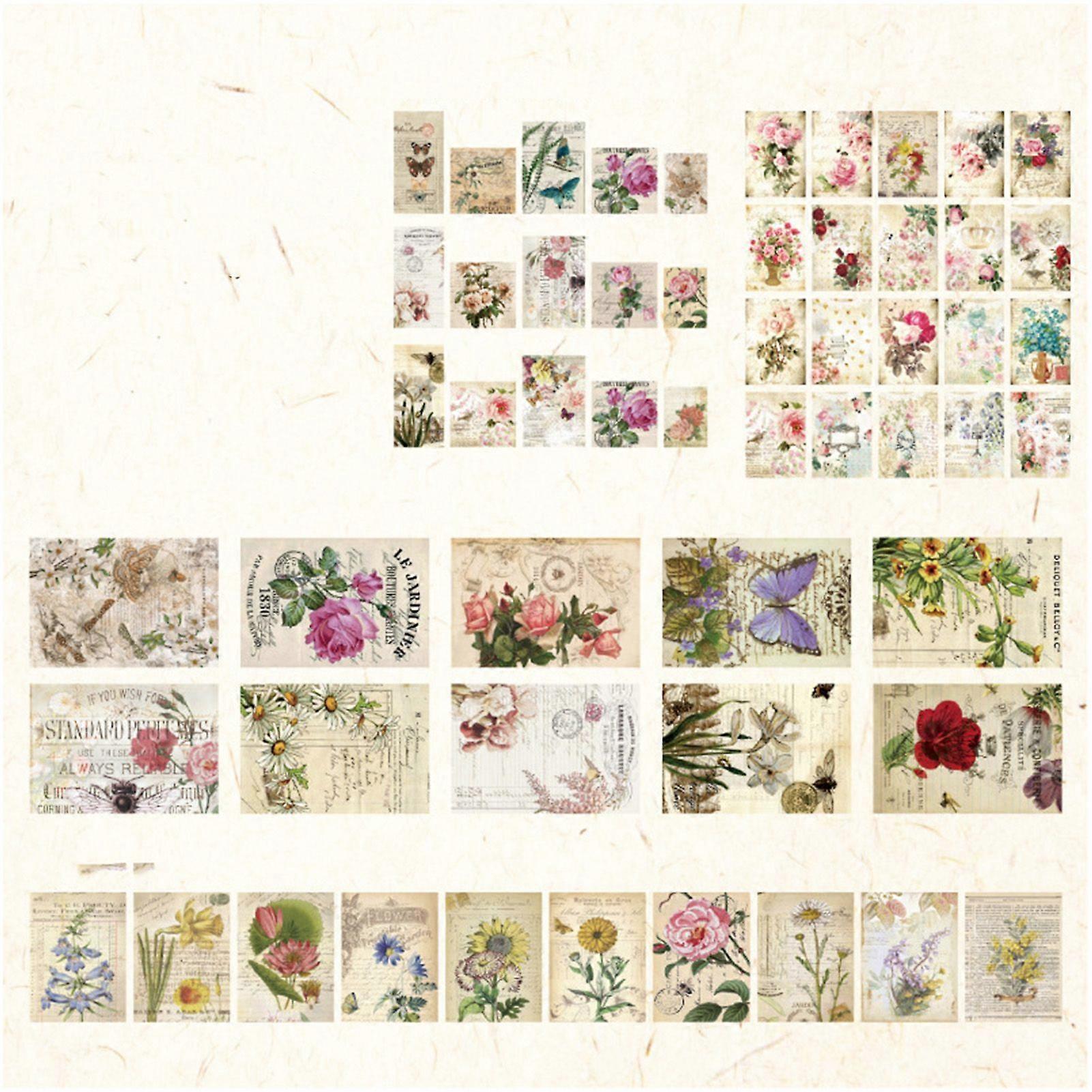 2025 Latest Model  100 Sheets Scrapbook Material Paper DIY Innovative