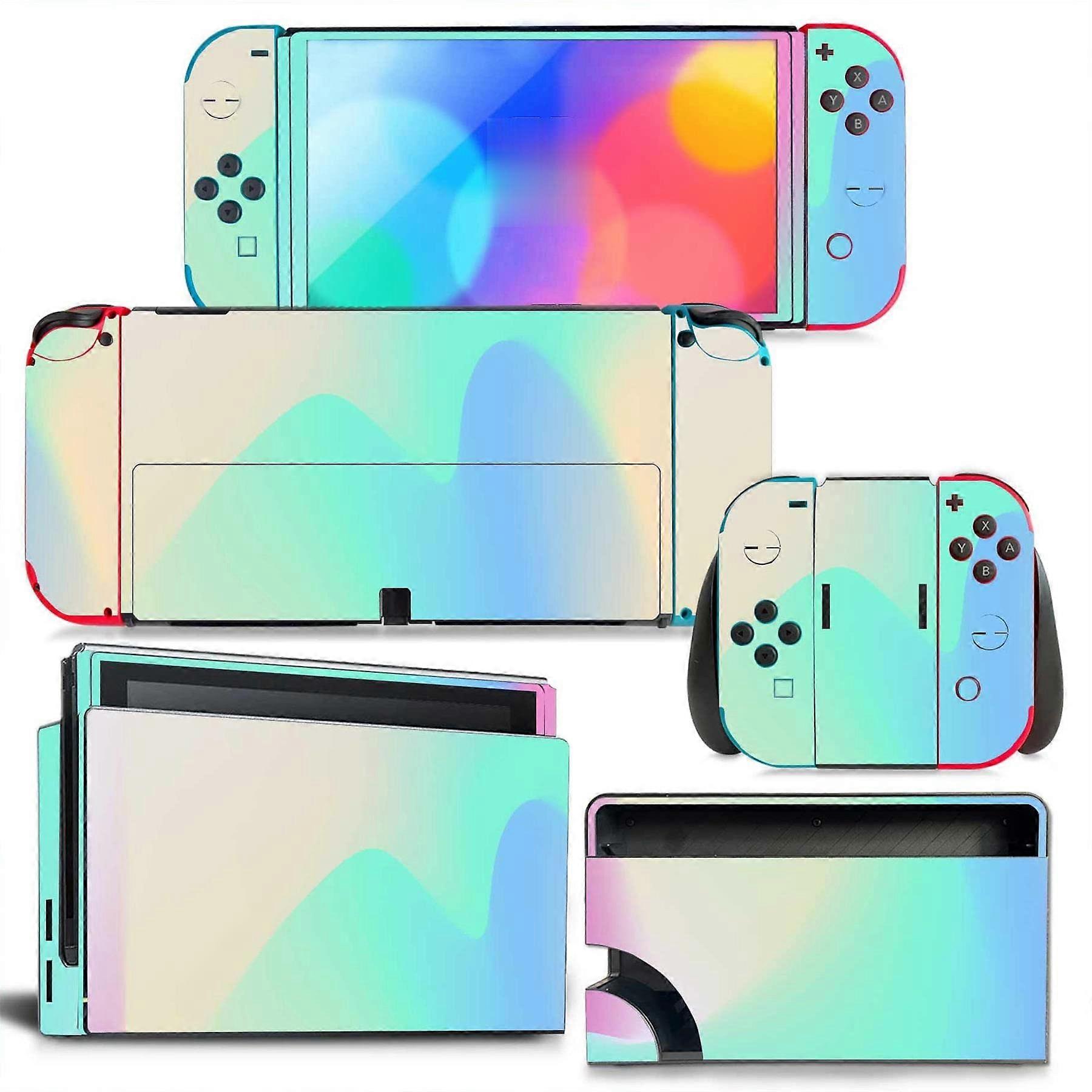 Switch OLED Skin Sticker Vinyl Full-Wrap For Nintendo Switch OLED Console Dock Joy-Con