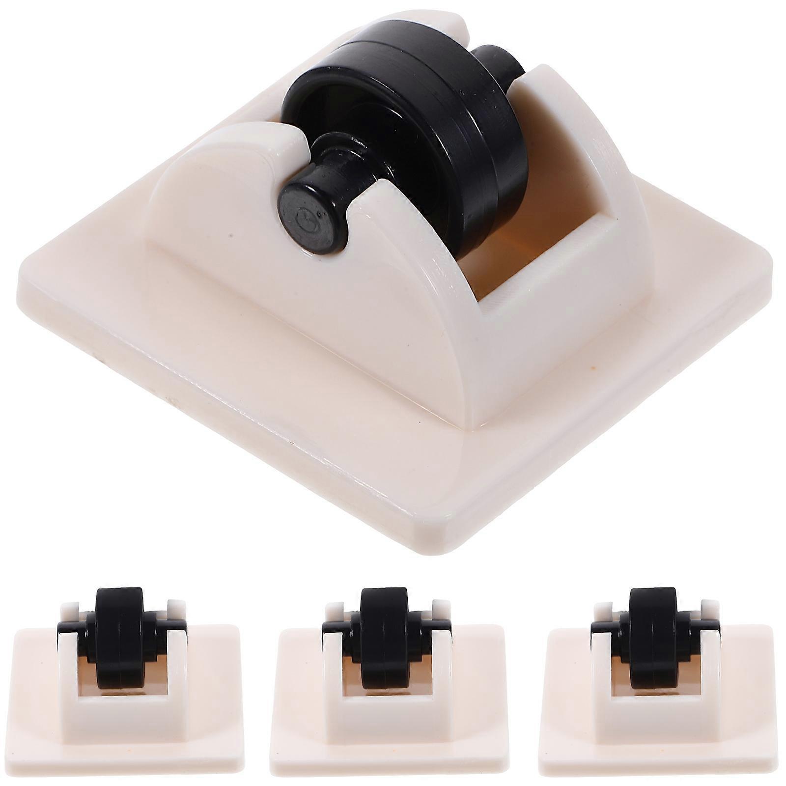 Mini Caster Wheel for Furniture Non-Swivel Heavy Duty Not Scratch the Floor 4Pcs