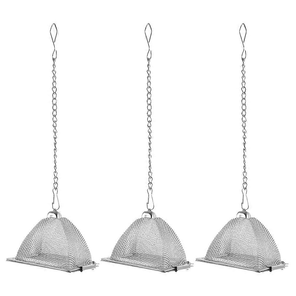 Metal Tea Infuser Practical Tea Strainers Restaurant Use Fine Workmanship One-Piece Structure Loose Tea Infusing 3Pcs