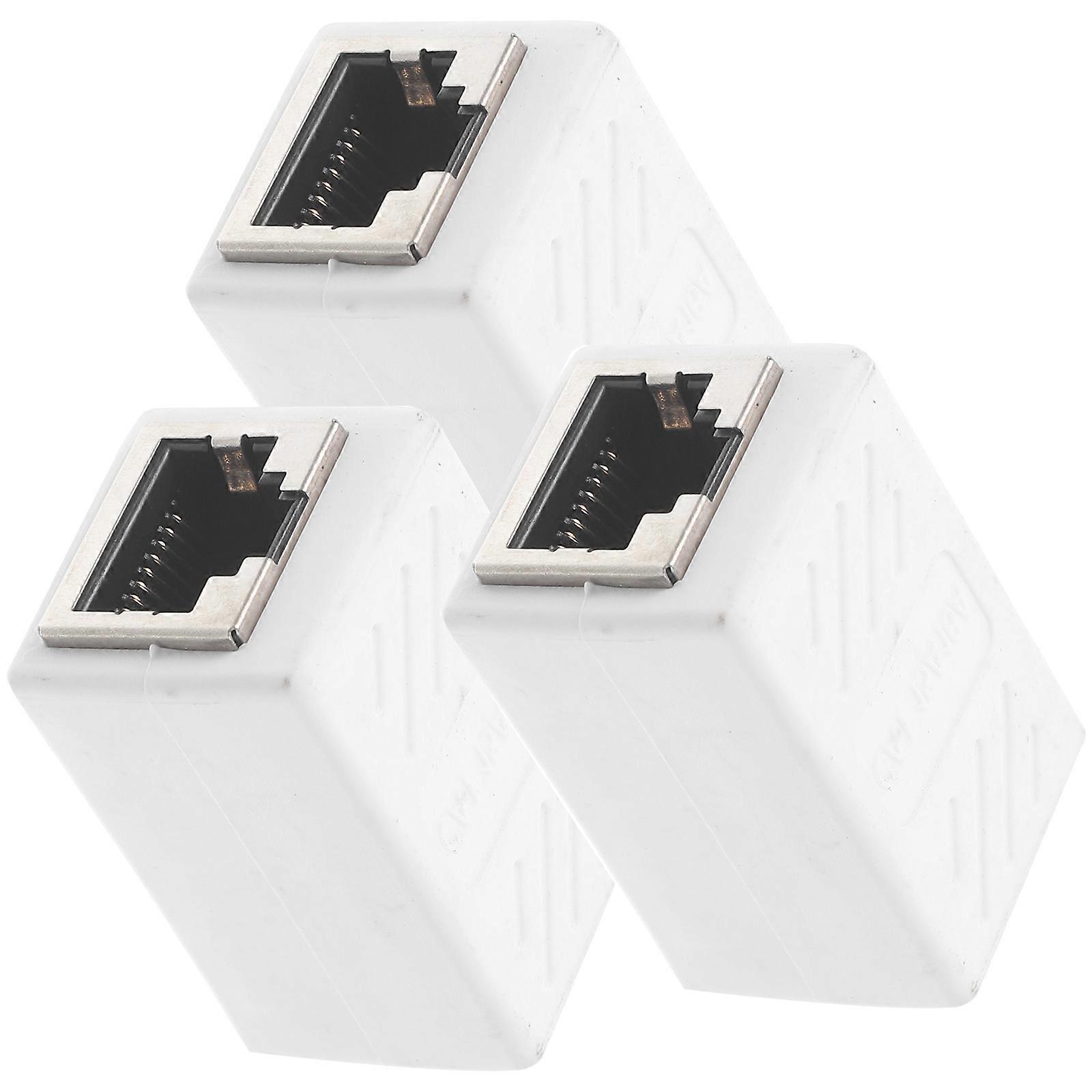 3pcs Ethernet Extender Adapter Female to Female Coupler for Network Cables – Ideal for Professional Installers and DIY Enthusiasts