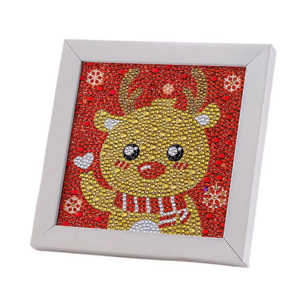 Sarjakuva Eläin Timantti-Maalaus Kirkas Kehys Tarra Piirustus Lasten