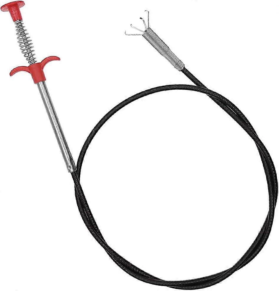 62 inch Flexible Grabber Pick-up Tool, Extra Long Retractable Claw, Strong Drain Hair Remover for Shower Bathroom Tub Drains Sink and Toilet