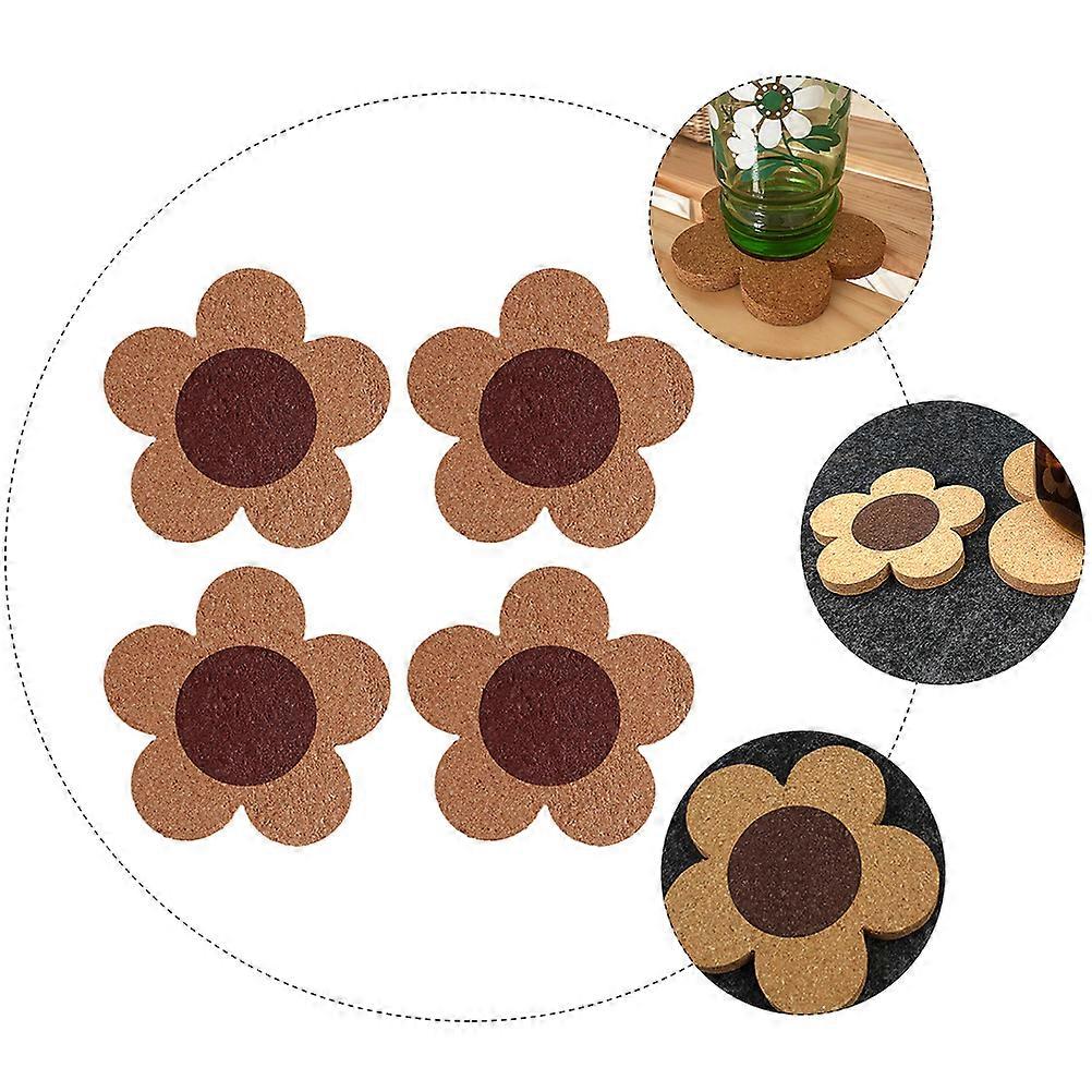 Csésze párnák parafa alátétek természetes stílusú hőálló felnőtteknek az étteremben 4db