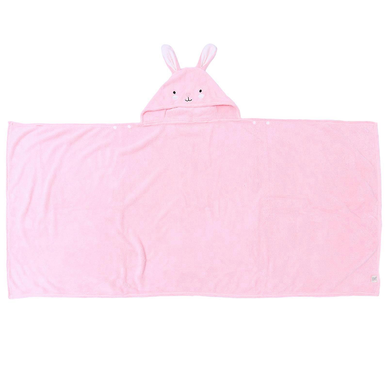 Cartoon Bathrobe Preventing Cold Kids Bathing Hooded Cape Polyester 1Pack