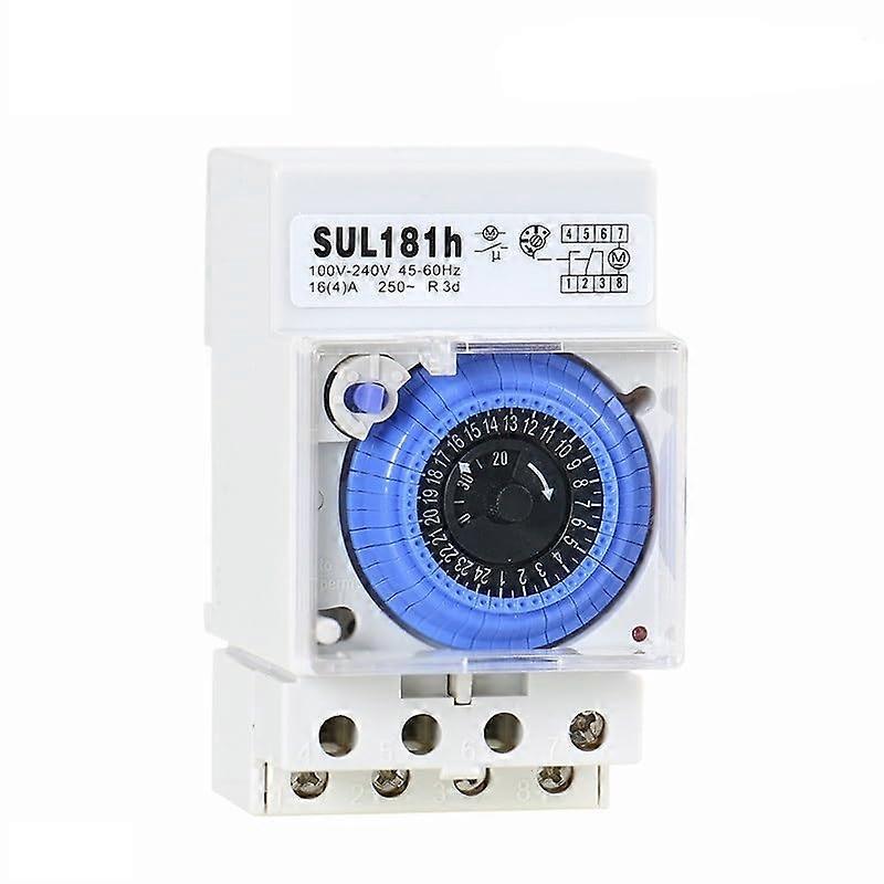 Mechanical Switch Timer SUL181h Analog Mechanical Timer 100V240V, Programmable 24Hour Timer with 30 Minute Setting