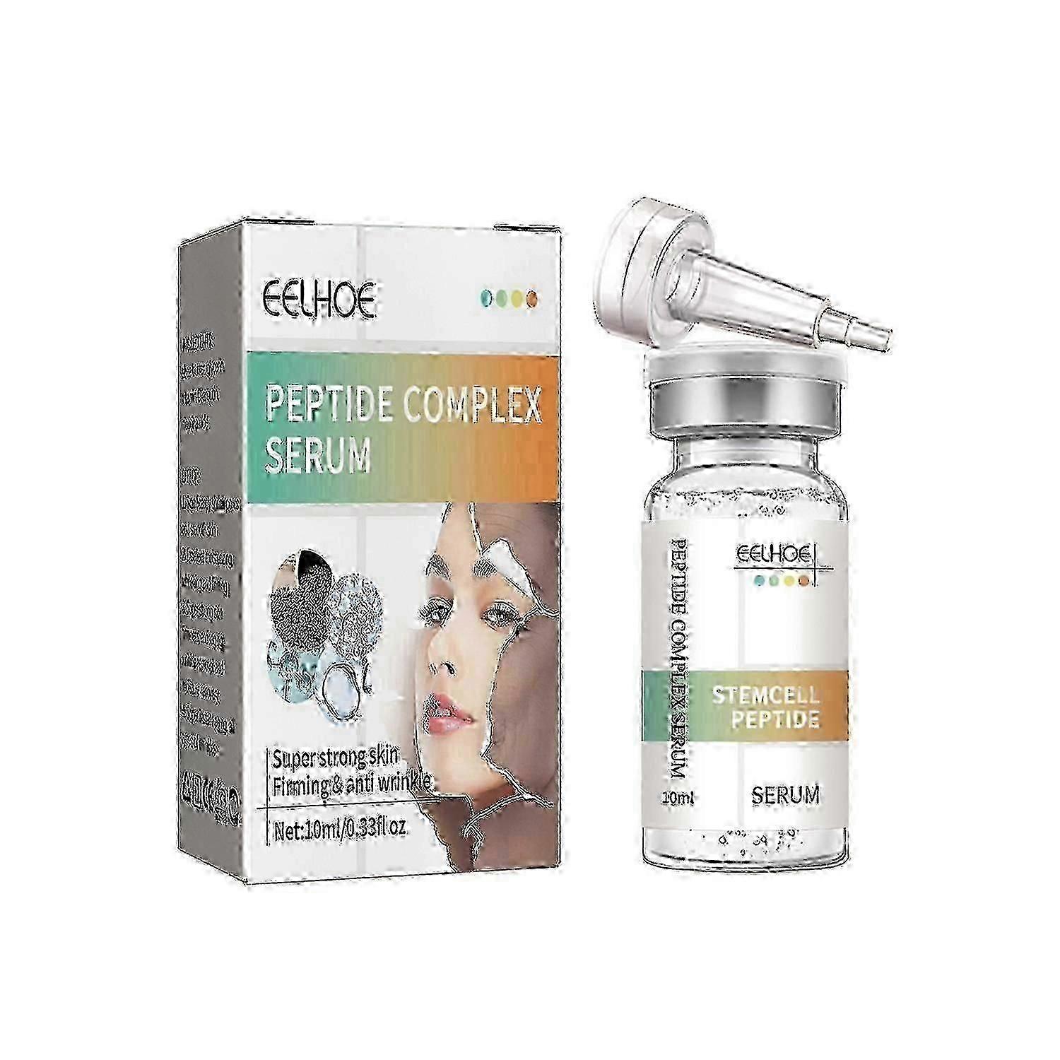 EELHOE Peptide Complex Serum, Fade Out Fine Lines Wrinkles Neck Lines Moist Firming Skin Anti-Aging