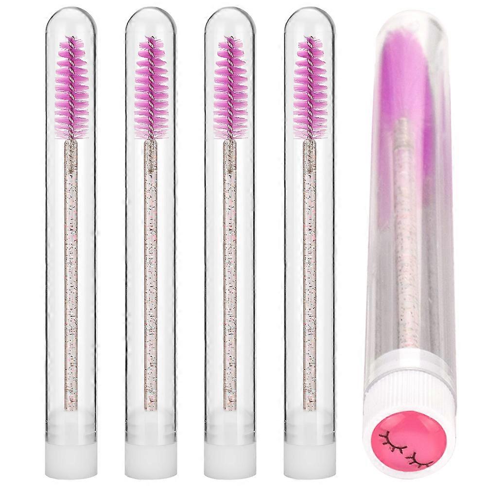 Eyelash Disposable Crystal Rod Makeup Tools For Salon Use Round Handle Practical Design 5Set