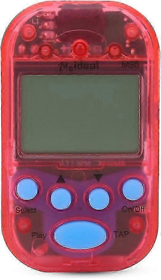 M50 Mini Digital Metronome with LCD Display - Beat Tempo Tool for Piano, Violin, Guitar & Trap Drums (Red)