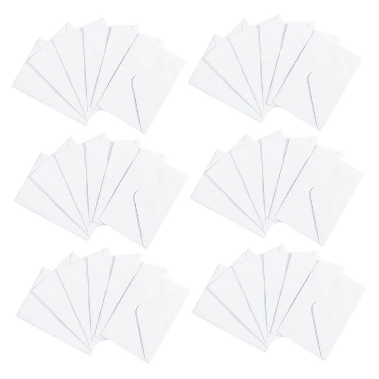 Pure White Envelopes Pack of 50, Double Offset Paper Greeting Card and Invitation Envelopes, 4.25 x 5.5 Inch Party Supplies