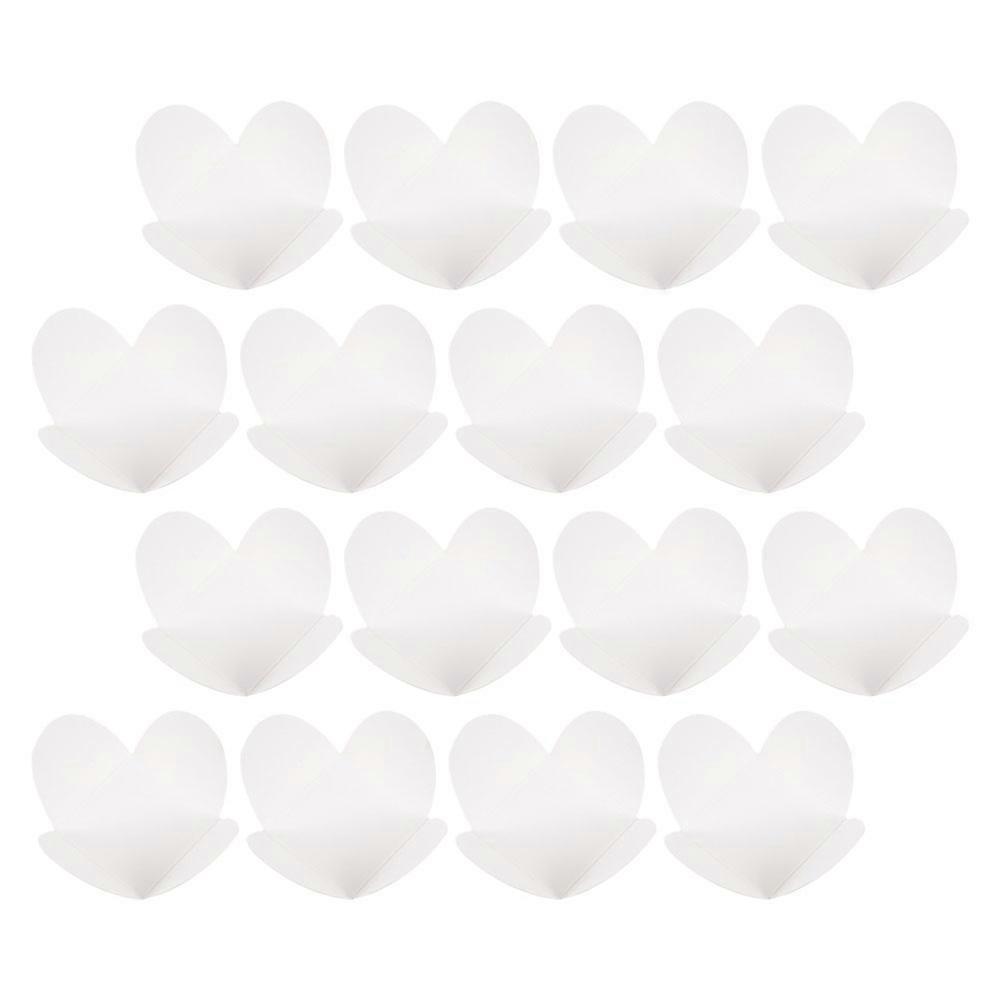 50pcs White Chocolate Compartment Trays, Kraft Paper Wrapping Liners for Candy & Chocolate Packaging, Compact Portable Design for Confectionery