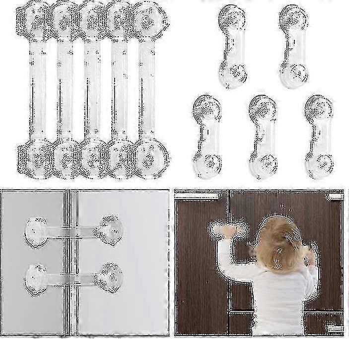 10pc Heilwiy Child Safety Locks - Clear
