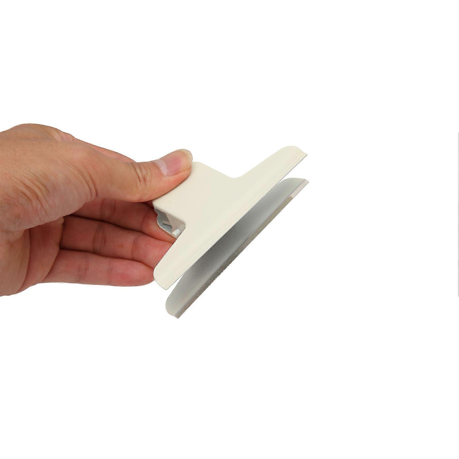 10Pcs Hinge Clips Large Metal Hinge Binder Clips for Paper Document Note Sorting and Organizing Beige