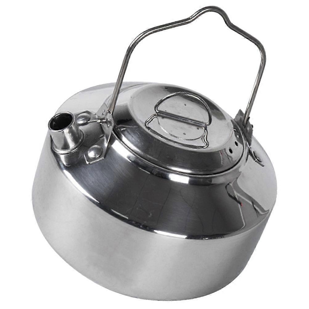 Stainless Steel Camping Kettle for Storage Use with Ergonomic Handle and Design 3.5L