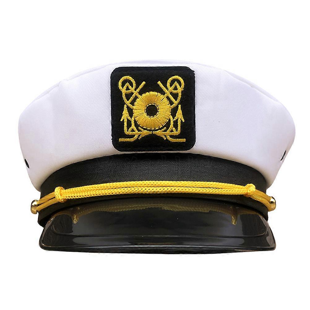 Captain Hat for Men and Women Made of Polyester Perfect for Party with Curved Brim Assorted Color