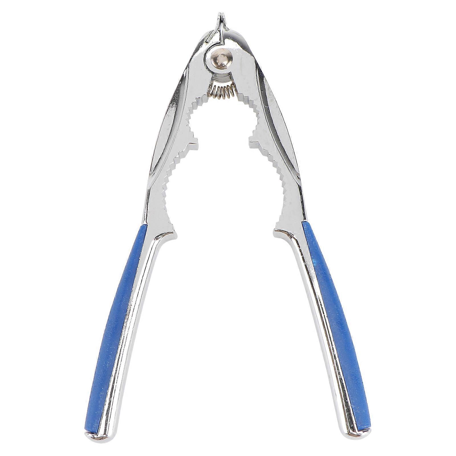 1pc Kitchen Gadget Multifunctional Nut Clip Walnut Clamp for Home Silver and Blue