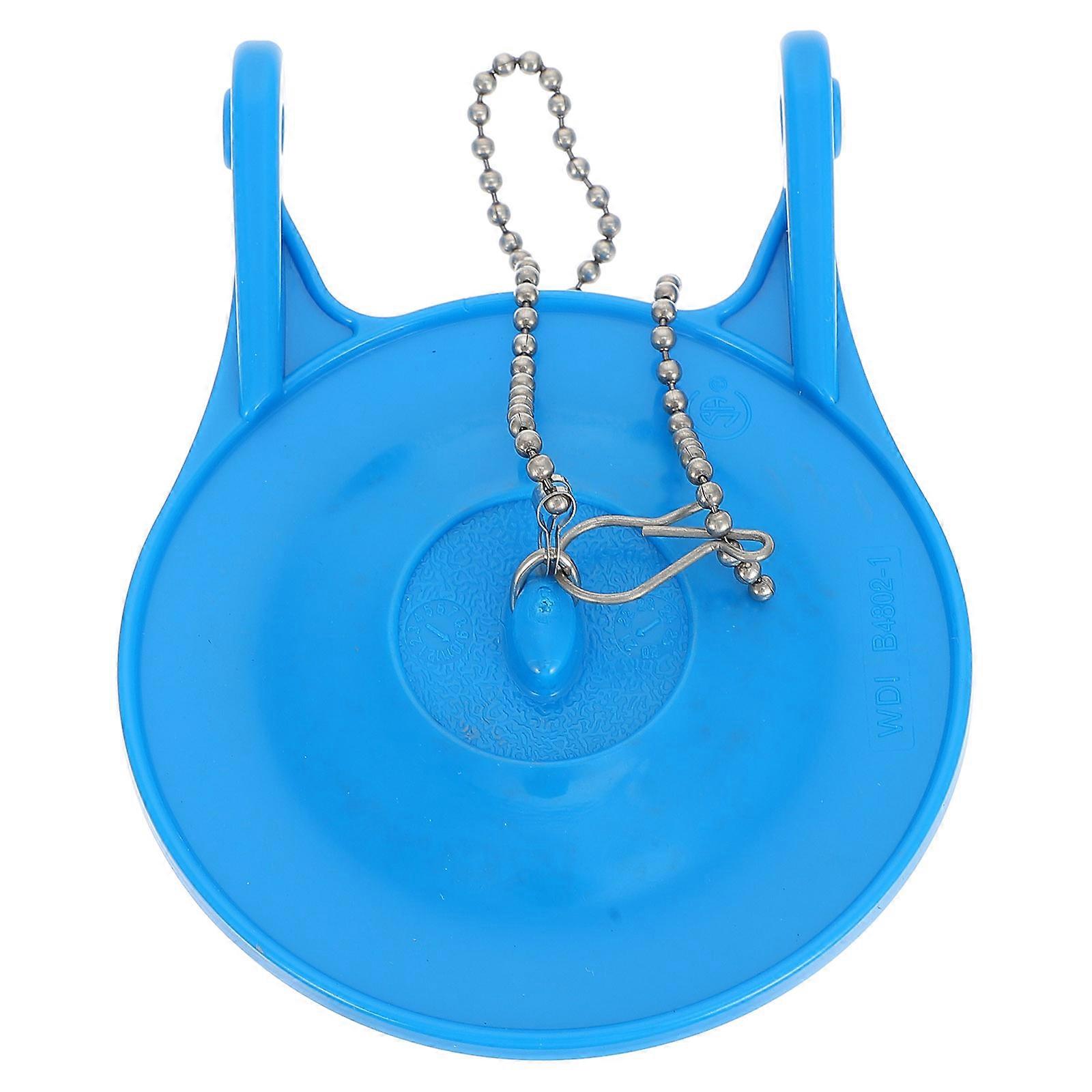 Blue PVC Toilet Flapper with Dial for Maximum Efficiency Fixes Leaky Valves in Toilet Tank