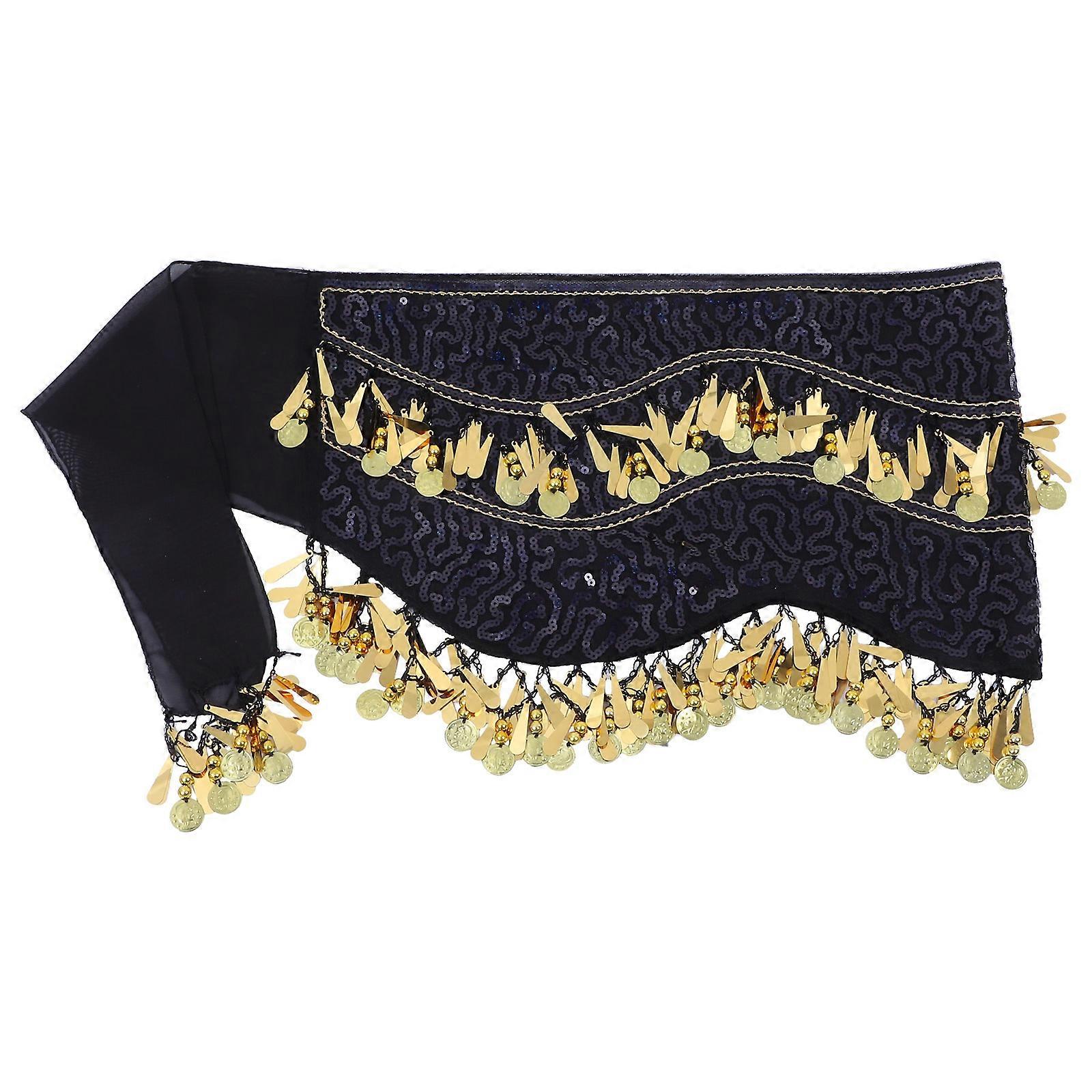 Hip Scarf Classic Versatile Accessory For Dance Costume Enhances Performance Shimmering Effect 1Set
