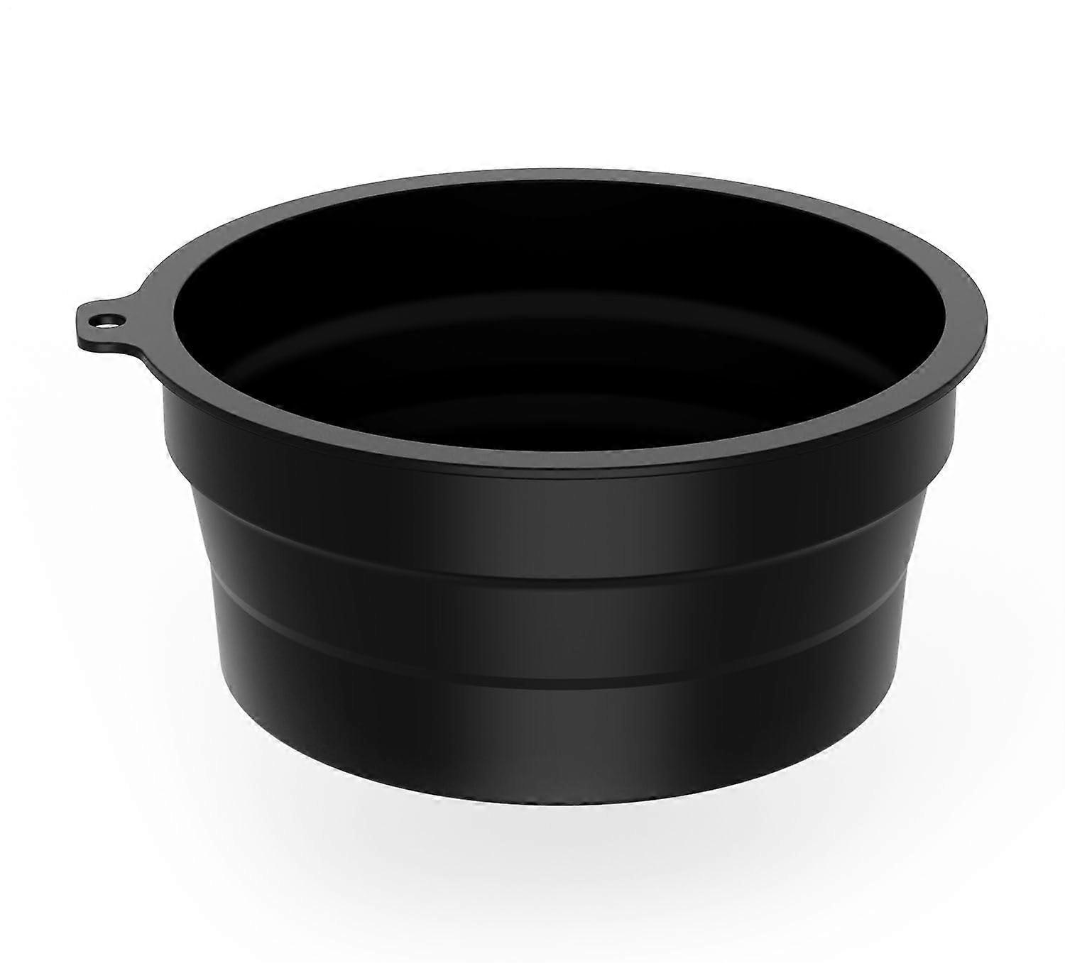 Ice Face Bowl， 硅胶洗脸盆， 可折叠， 用于紧致皮肤， 冷面部护理， 黑色