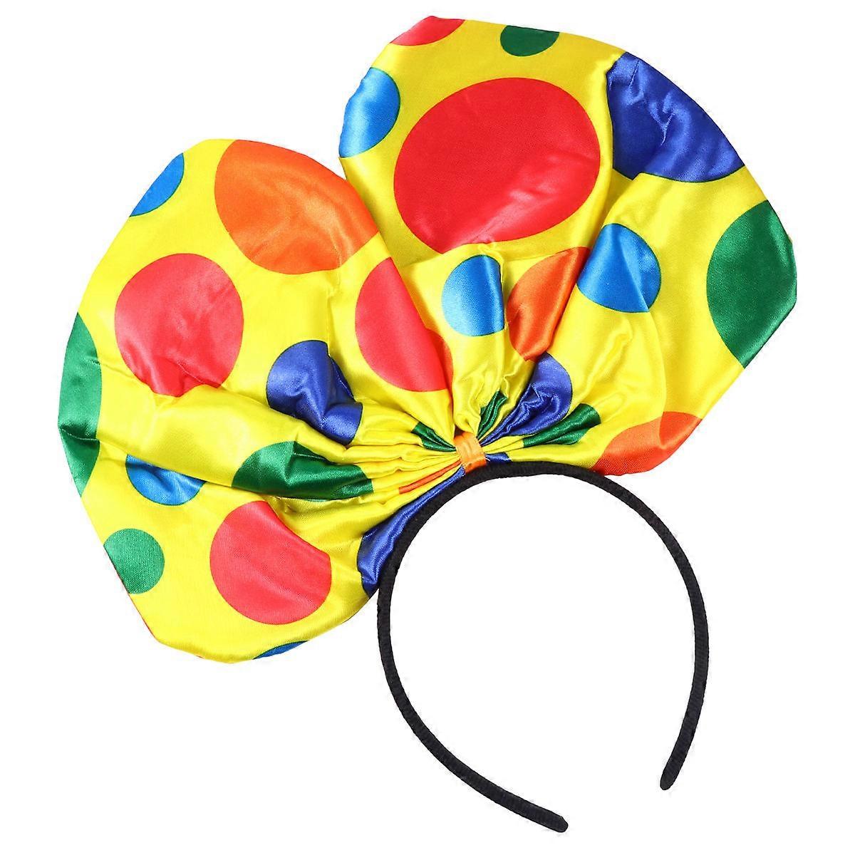 Large Bowknot Hairband For Kids Carnival Season Headwears Nonwoven Fabrics Durable To Use 2Set