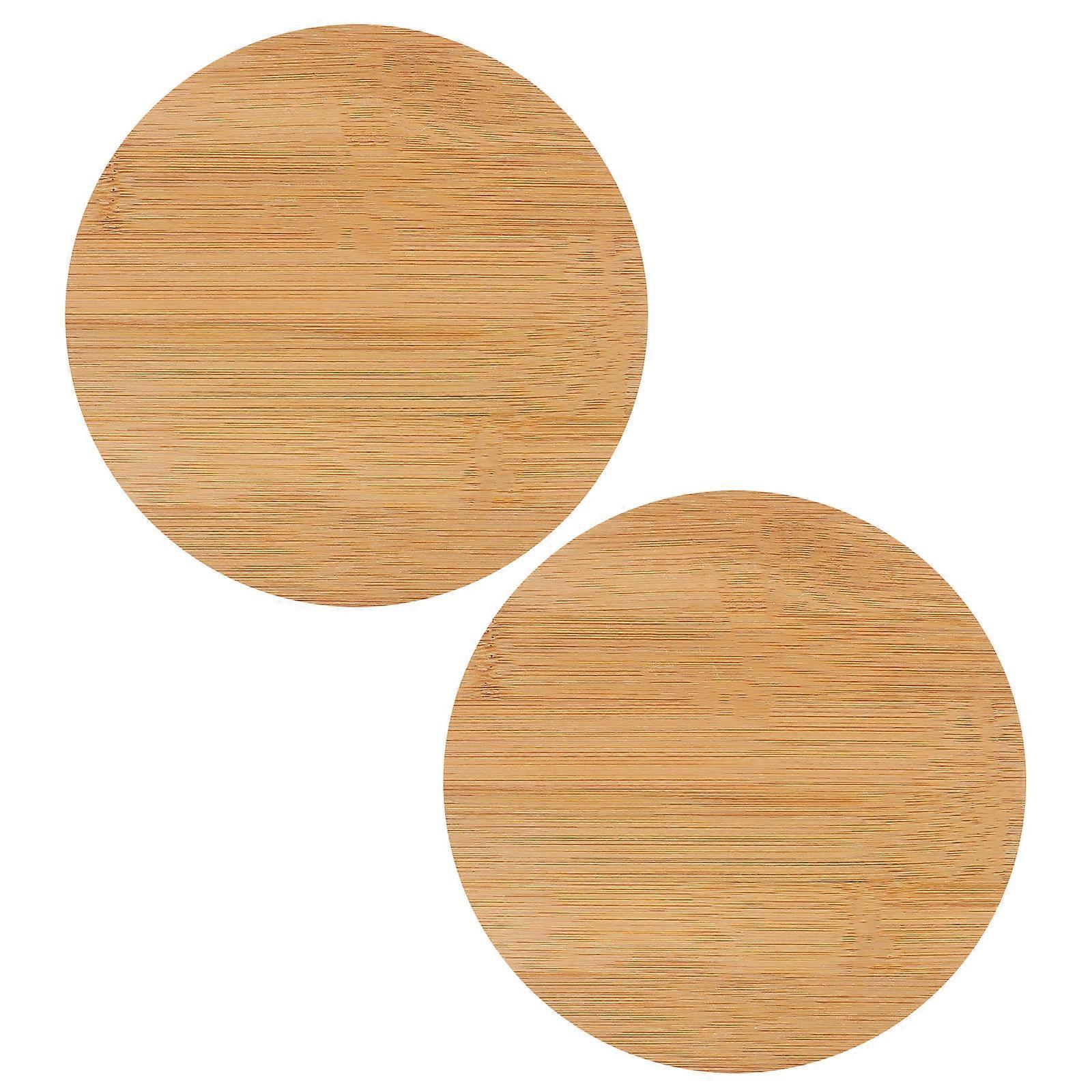 2pcs Round Jar Lids With Silicone Sealing Rings Airtight Covers For Jars For Home Cafes And Food Storage