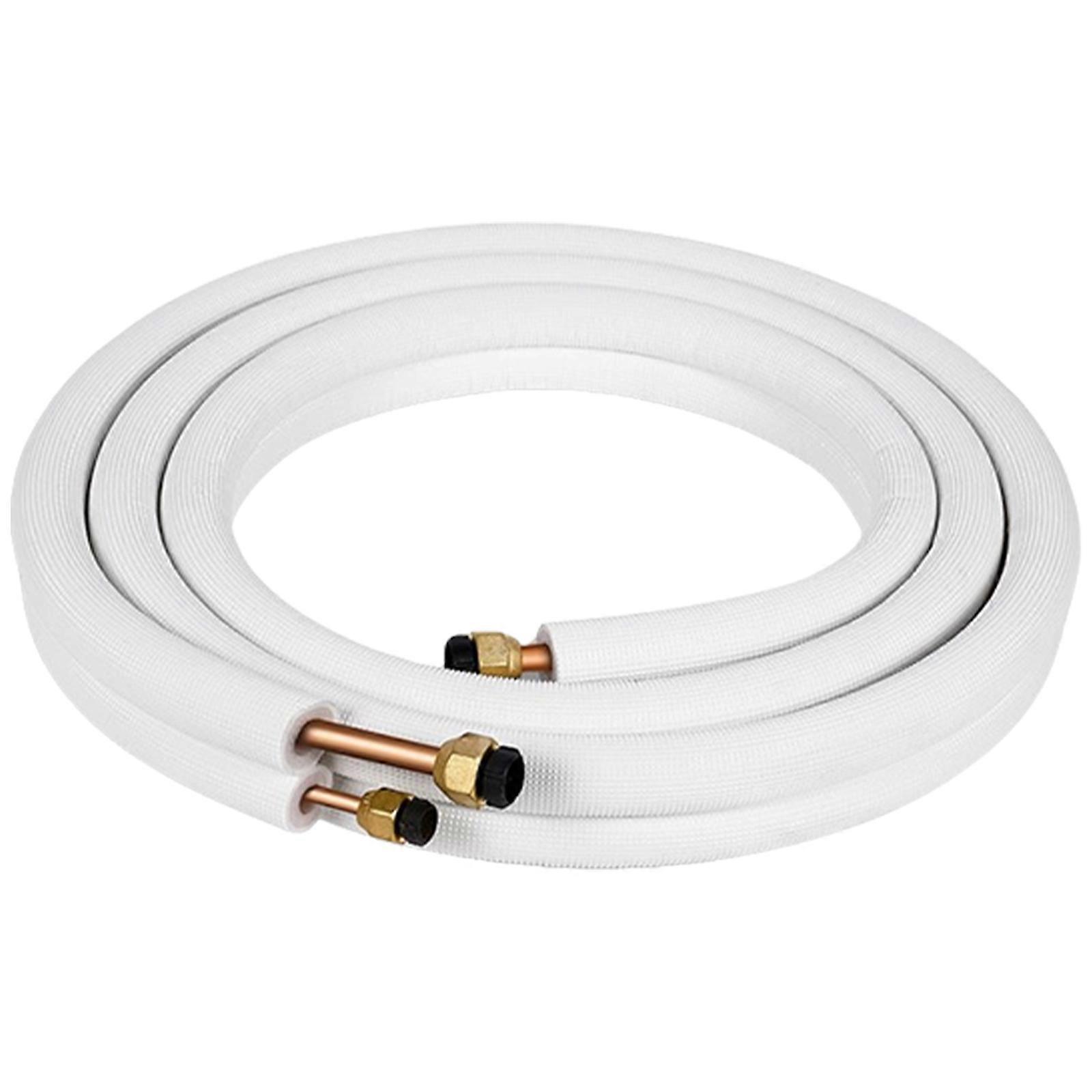 Flexible Small Split Brass Lines Enhances Three Insulation With Mounting Strips Refrigerants Line Set for Split System Multicolor