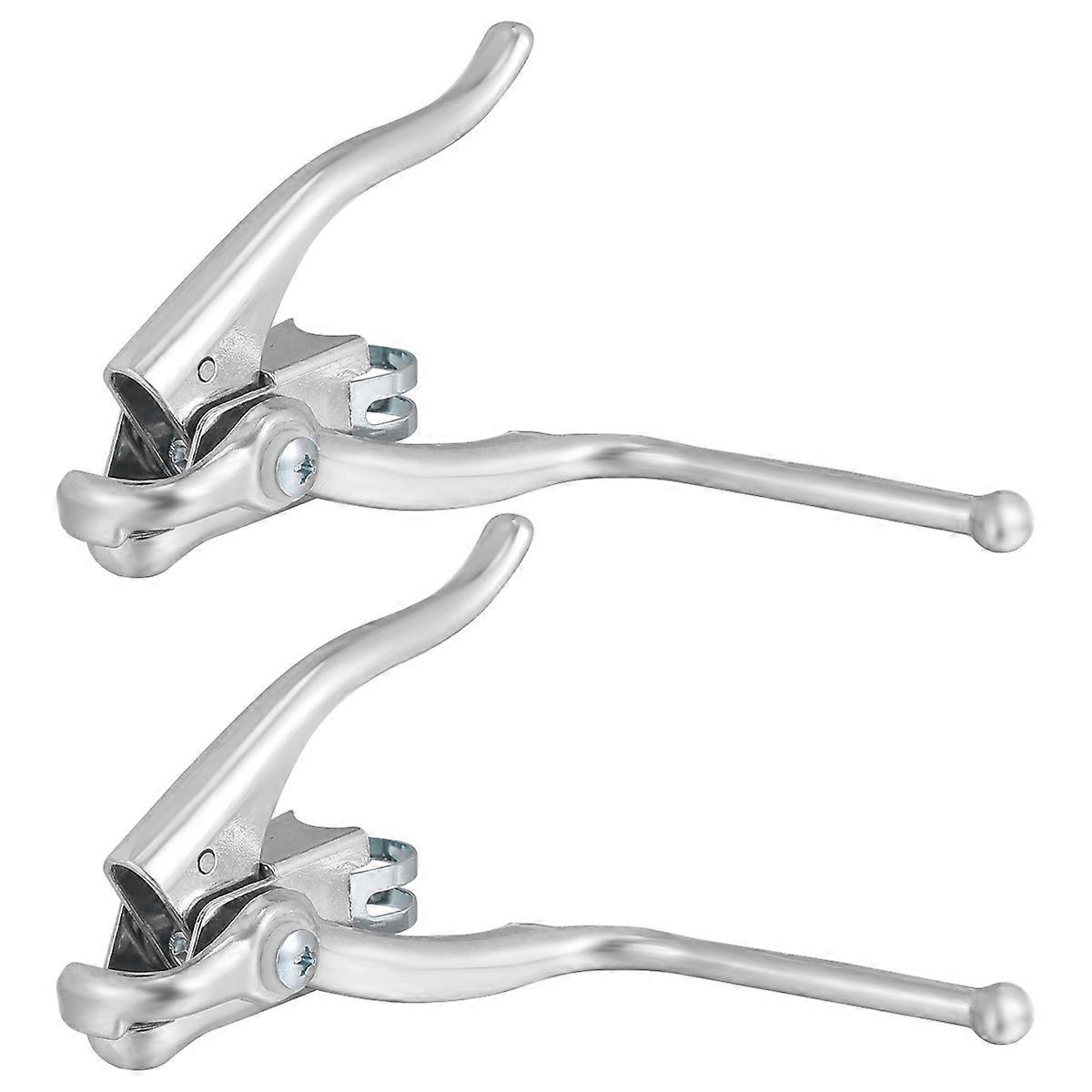 1 Pair Aluminum Alloy Bike Brake Levers for Racing Use and Silver 70