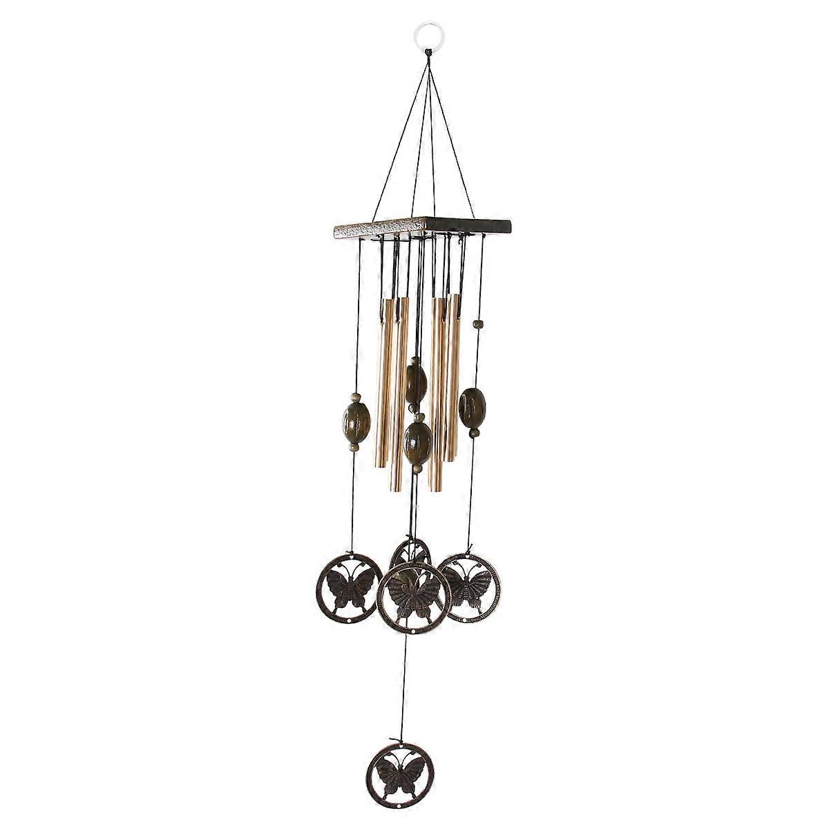 Antique Metal Wind Chime Pendant for Temple, Garden & Home Decoration – Rustic Durable Decorative Hanging Chime Easy to Use
