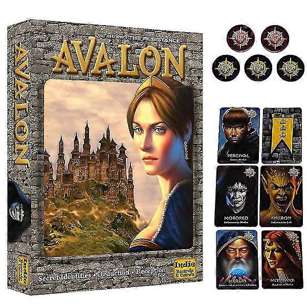 The Resistance Avalon Card Game Indie Board & Cards Social Deduction Party Strategy Cards Game Board Game [HK]