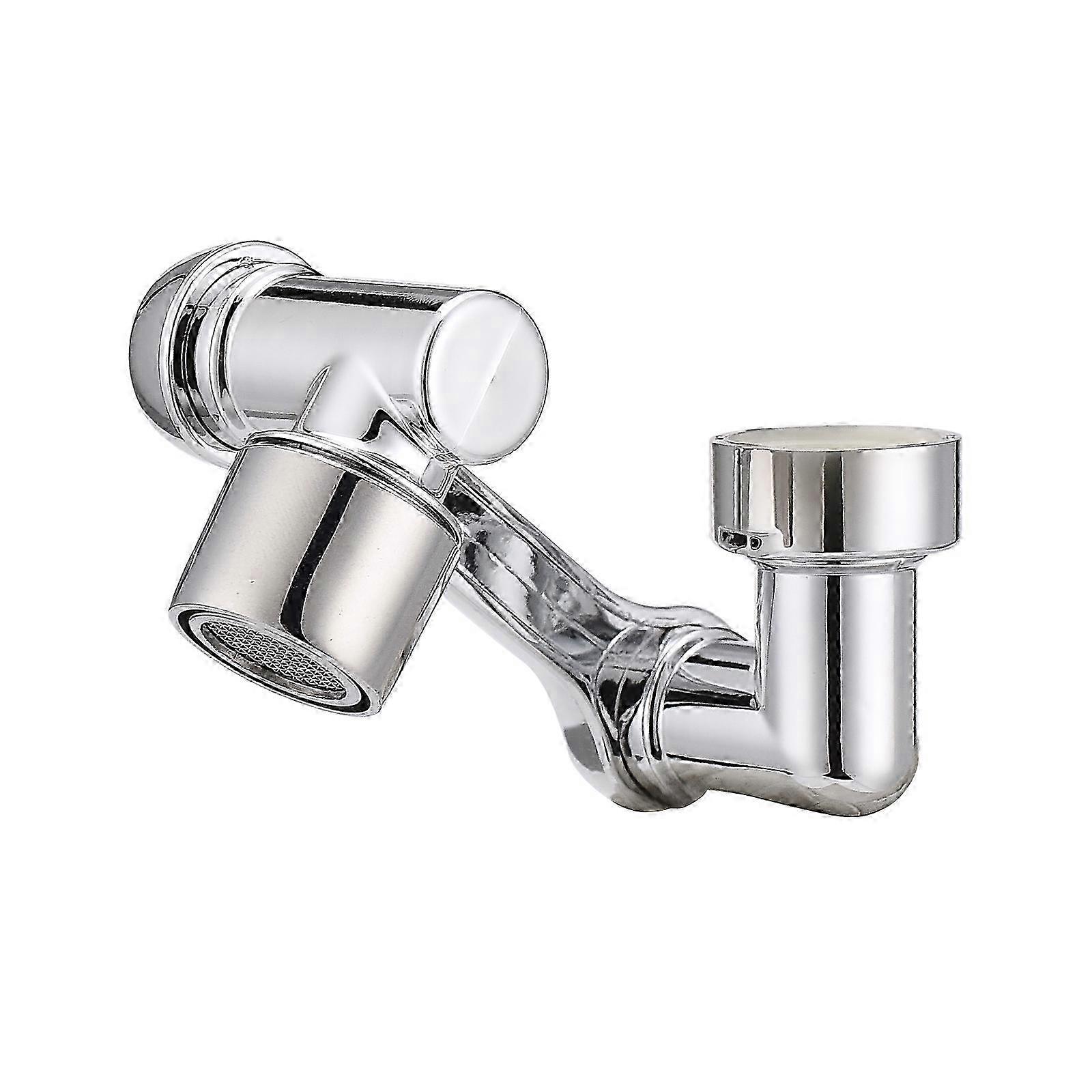 Adjustable 360-Degree Swivel Faucet Aerator for Bathroom Sink with Robotic Arm Extension